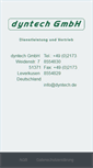 Mobile Screenshot of dyntech.de
