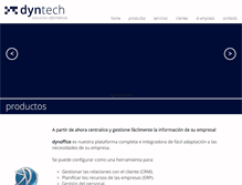Tablet Screenshot of dyntech.com.ar